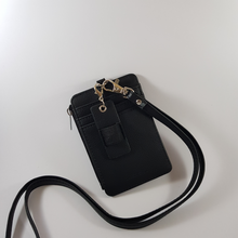 Load image into Gallery viewer, Zip it Up Card Holder Black
